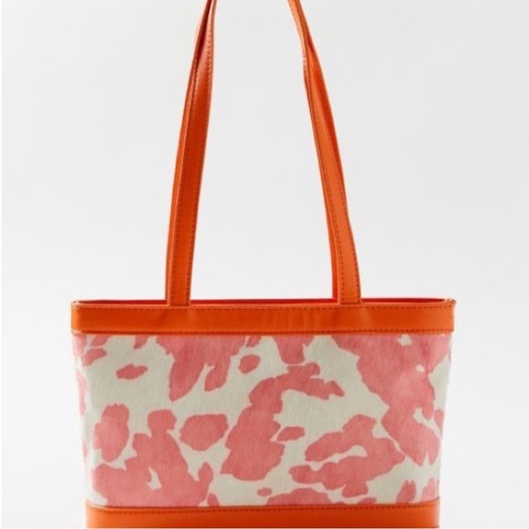 NWOT Urban Outfitters Marie Cow Print Mini Tote Shoulder Bag Y2K - Picture 1 of 9